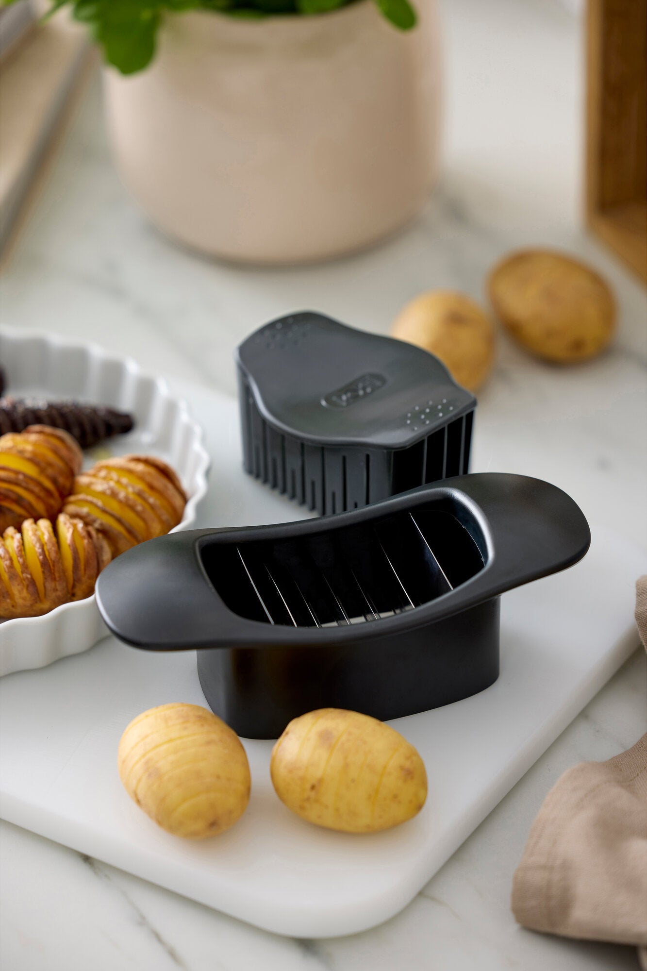 Classic Hasselback-skærer - sort